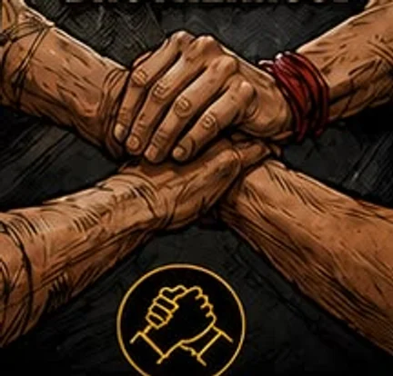 Joined hands illustration